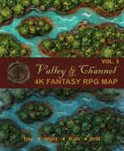 Valley & Channel Adventure, RPG Battle Map Vol.3