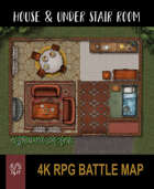 House and Under Stair Room, RPG Battle Map