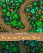 40x30 RPG Fantasy Forest Map