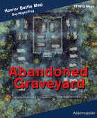 Abandoned Graveyard Horror Battle Map