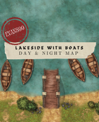 Lakeside with four boat