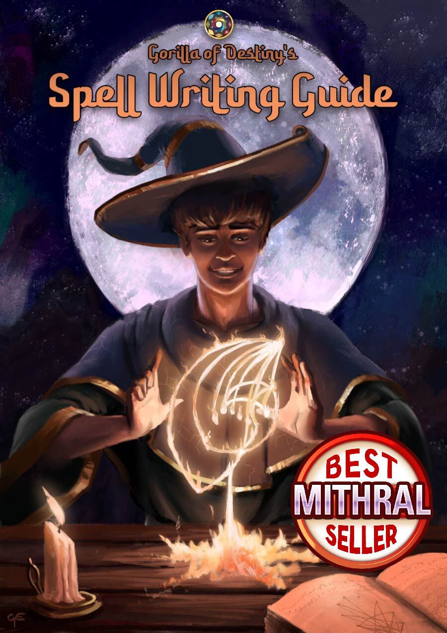 Writing Spells The Spell Writing Guide - The Gorilla Of Destiny | DriveThruRPG
