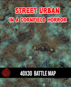 Street Urban In A Corn field Horror | (24 JPG 4k) 40x30