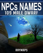 109 NPCs Names Male Dwarf