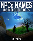 109 NPCs Names Male Half-Orcs
