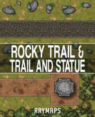 A4 20X30 Rocky Trail & Trail And Statue