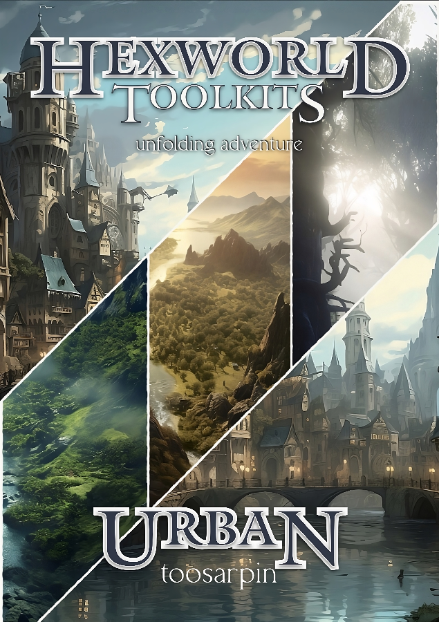 Hexworld: Urban Toolkit - toosarpin | Hexworld | DriveThruRPG