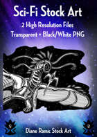 Space Dragon Encounter Stock Art