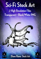 Alien Sea Slug Stock Art