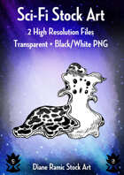 Alien Slug Stock Art