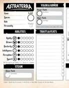 Astraterra Character Sheet