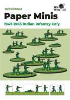 Paper Minis: Indian Infantry Company for 1947-65 | 10/15/20 mm