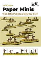 Paper Minis: Pakistani Infantry Company for 1947-65 | 10/15/20 mm