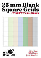 25mm Blank Square Grids in Seven Colours