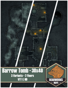 Barrow Tomb — 30x40 — 2 Floors — 3 Variants