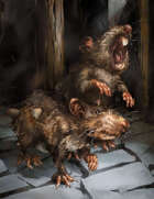 Full Page Stock Art: Giant Rats