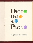 Dice on a Page (DoaP)