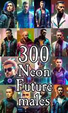 Character Portraits - 300 Neon Future males