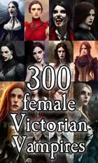 Character Portraits - 300 female Victorian vampires