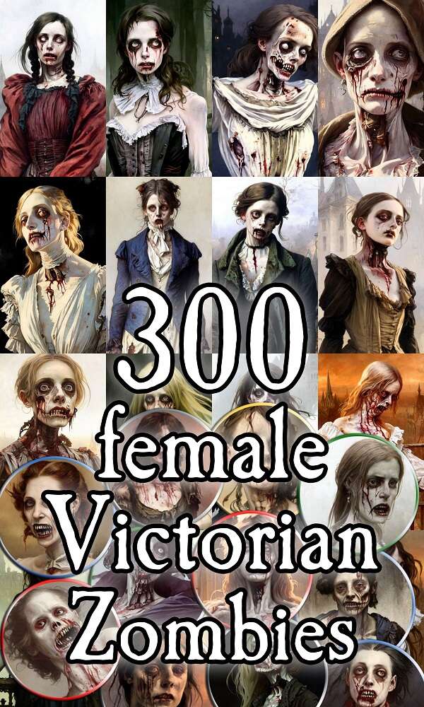 Character Portraits and Tokens - 300 female victorian zombies ...