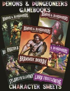 Demons & Dungeoneers! Character Sheet Bundle #13 [BUNDLE]