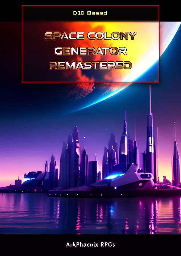 Space Colony Remastered - D10 based Generator