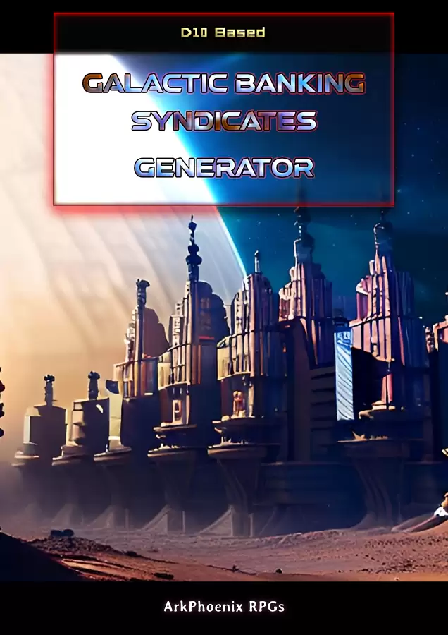 Cover of Galactic Banking Syndicates - D10 based Generator