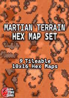 Martian Terrain Hex Map Set