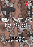 Urban Wasteland Hex Map Set