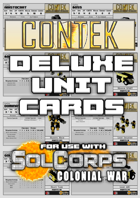 SolCorps: Colonial War - ConTek - Deluxe Unit Cards