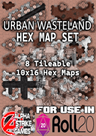 Urban Wasteland Hex Map Set