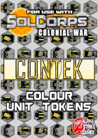 SolCorps: Colonial War - ConTek - Colour Unit Tokens