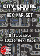 City Centre 2199AD Hex Map Set