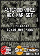 SolCorps: Colonial War - Asteroid Mines Hex Map Set