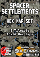 SolCorps: Colonial War - Spacer Settlements Hex Map Set