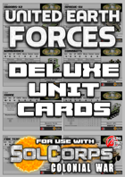 SolCorps: Colonial War - United Earth Forces - Deluxe Unit Cards