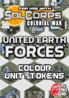 SolCorps: Colonial War - United Earth Forces - Colour Unit Tokens