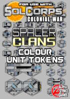 SolCorps: Colonial War - Spacer Clans - Colour Unit Tokens