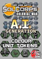 SolCorps: Colonial War - AI Generation - Colour Unit Tokens