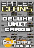SolCorps: Colonial War - Spacer Clans - Deluxe Unit Cards