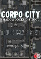 Corpo City Shadowdocks District Tile Map Set