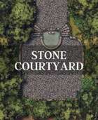 Stone Courtyard Encounter Battle Map - 32x32