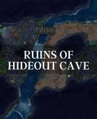 Ruins Of Hideout Cave Fantasy Horror Encounter Battle Map - 36x36