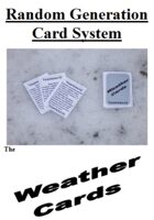 Random Generation Card System: The Weather Cards