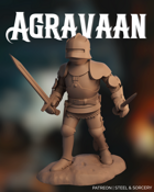 Agravaan The Knight - 80s classical miniature