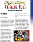 Capes, Cowls and Villains Foul -- Quickstart Preview (German version)