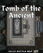 20x15 Battle Map - Tomb of the Ancient