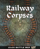 30x40 Battle Map - Railway Corpses Underground Train