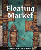 30x40 Battle Map - Floating Market