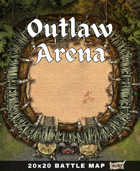 20x20 Battle Map - Outlaw Arena Goblin Battle Ground